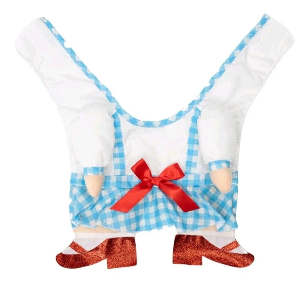Halloween Large Pet Dog Cat Costume Dorothy Wicked Wizard of Oz Ruby Slippers
